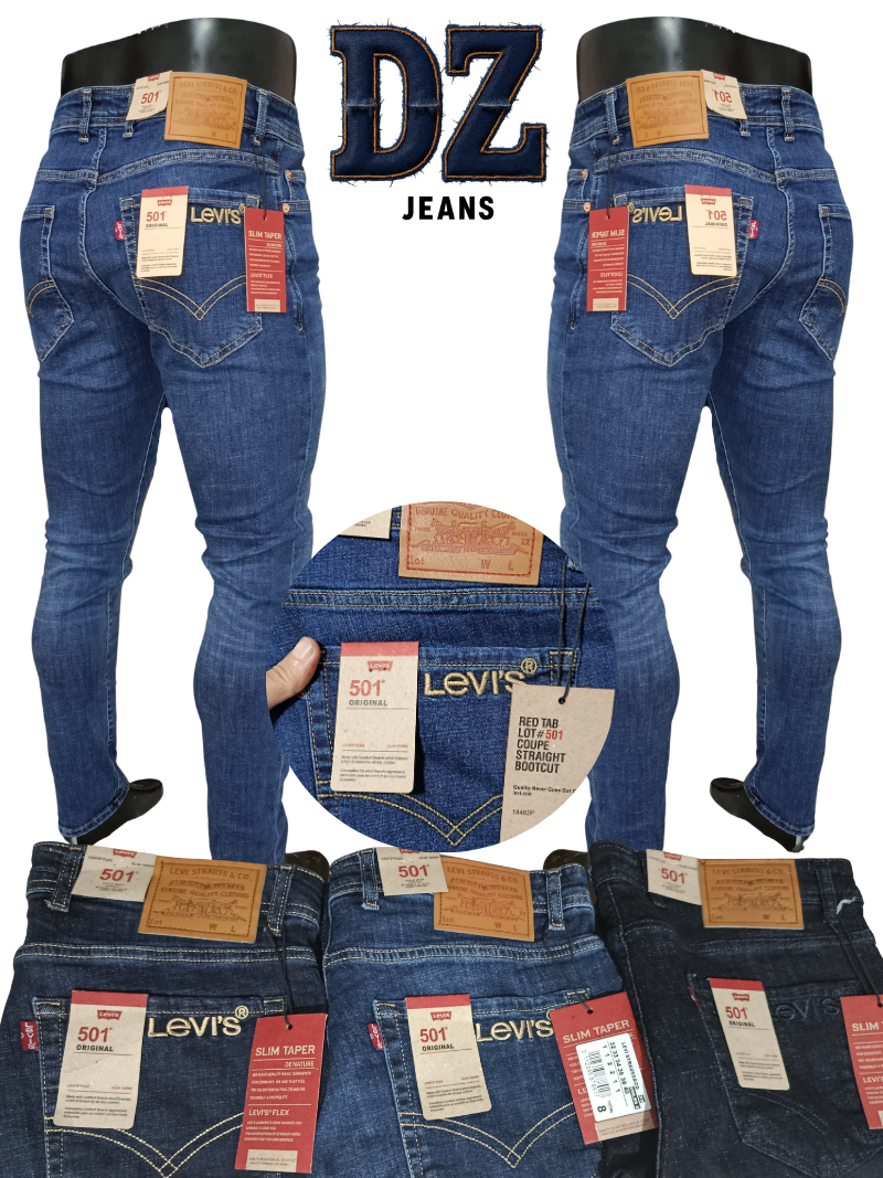 سروال جينز رجالي فاخر – Slim Taper | جودة عالية + ستايل عصري مريح