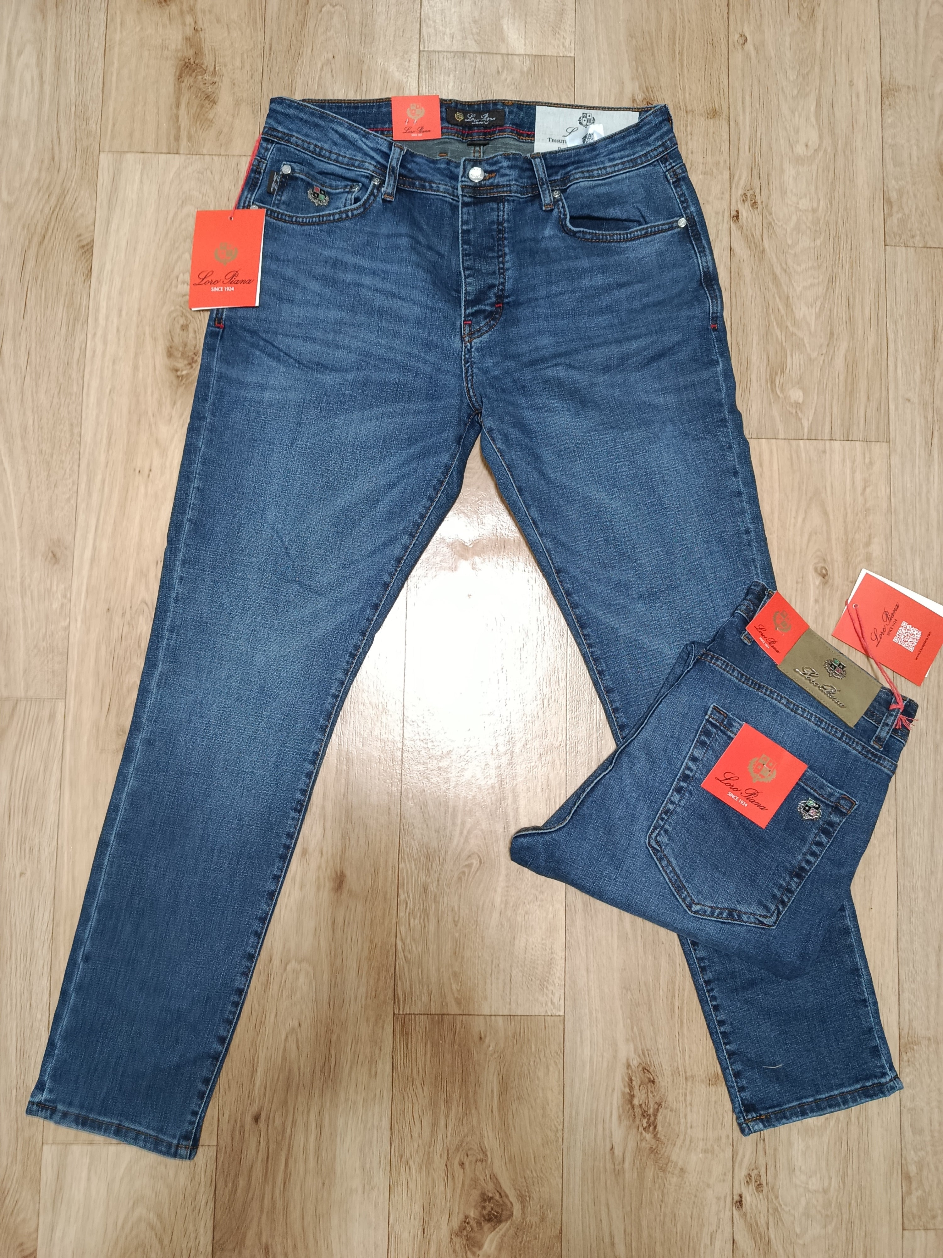 جينز رجالي Loro Piana Slim Fit – جودة عالية وأناقة يومية