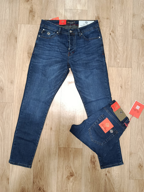 جينز رجالي Loro Piana Slim Fit – جودة عالية وأناقة يومية